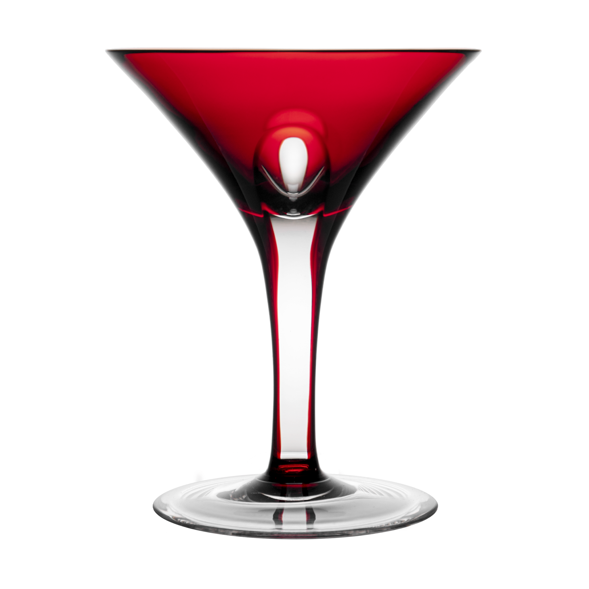 Eclipse Ruby Red Martini Glass Boheme Crystal