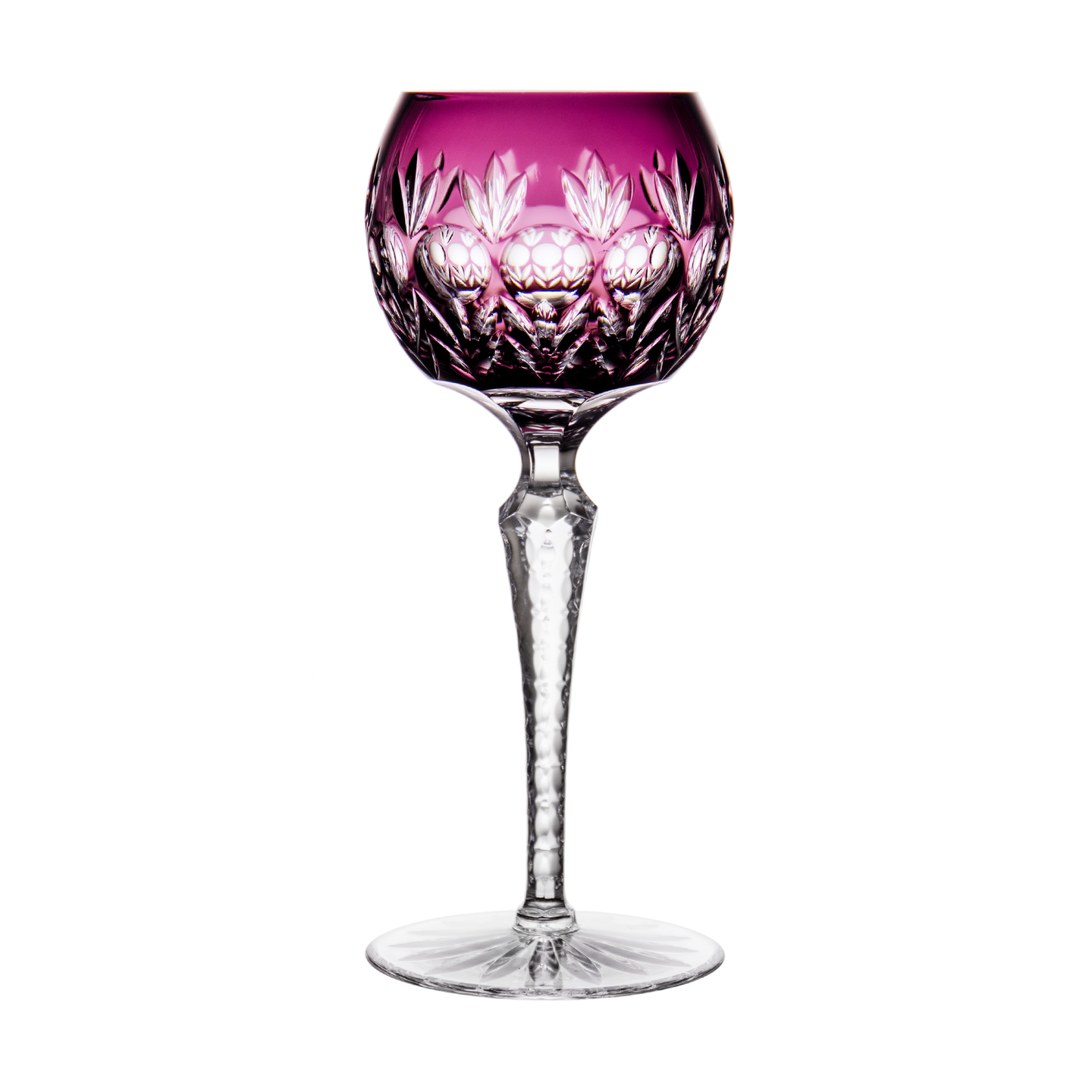 Ajka Crystal Florderis Purple Large Wine Glass