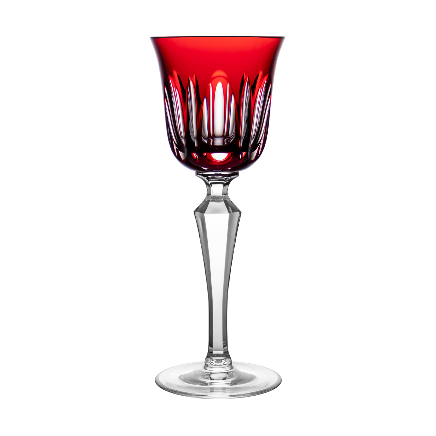 Orange Ruby Red Small Wine Glass