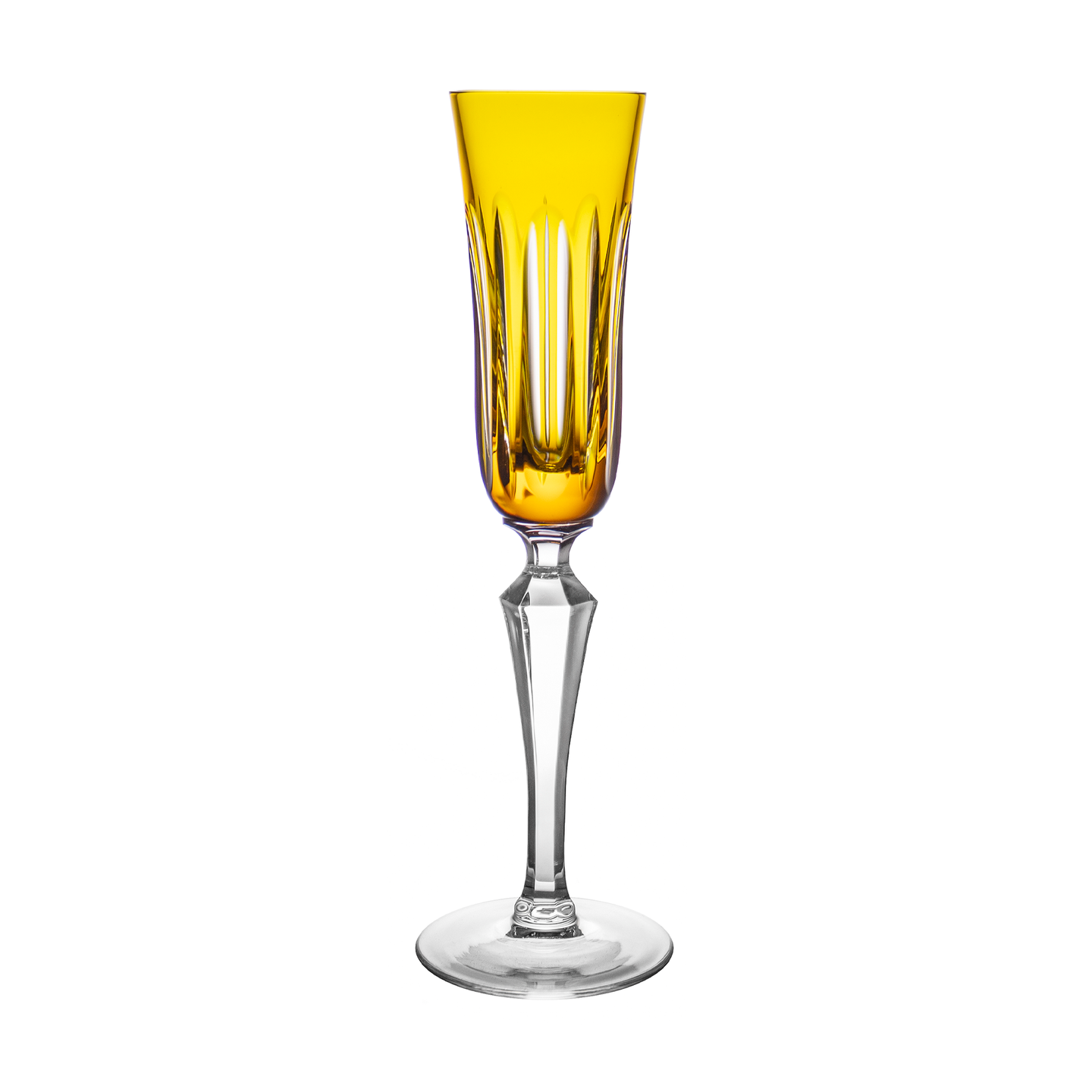 Orange Golden Champagne Glass