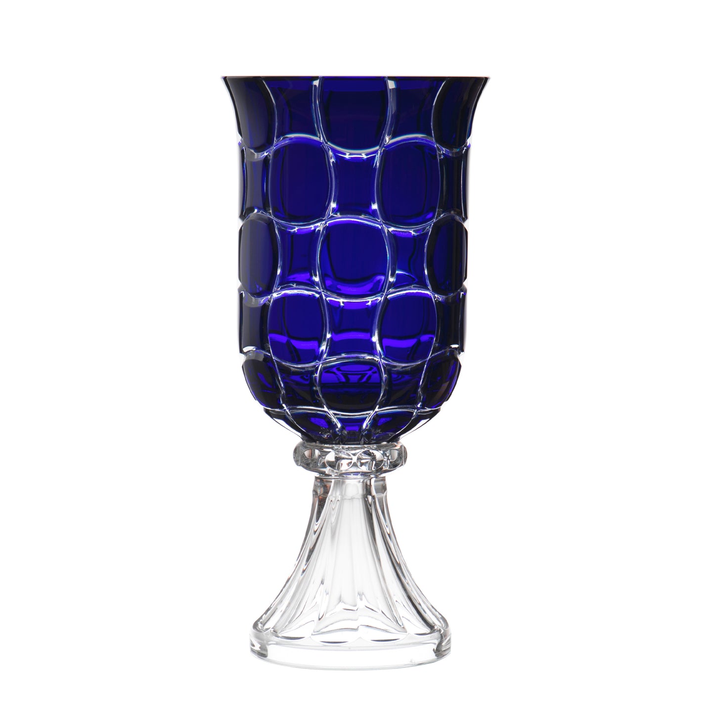 Zoe Blue Vase 11.8 in