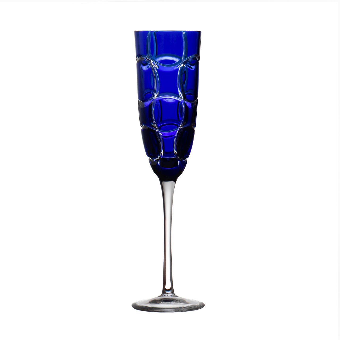 Zoe Blue Champagne Flute