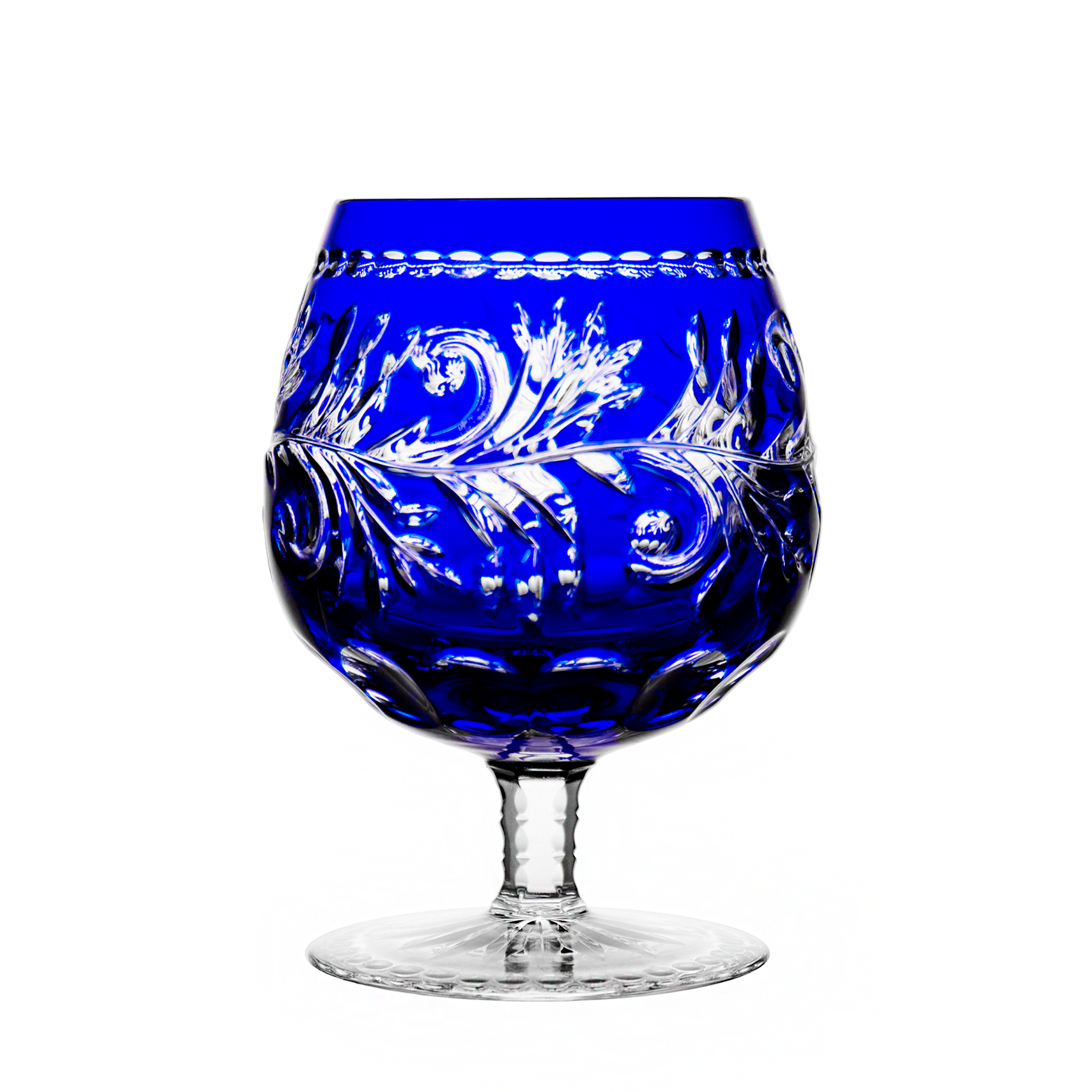 Monica Blue Brandy Glass