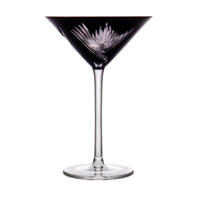 Load image into Gallery viewer, London Designer Jet Black Martini Glass
