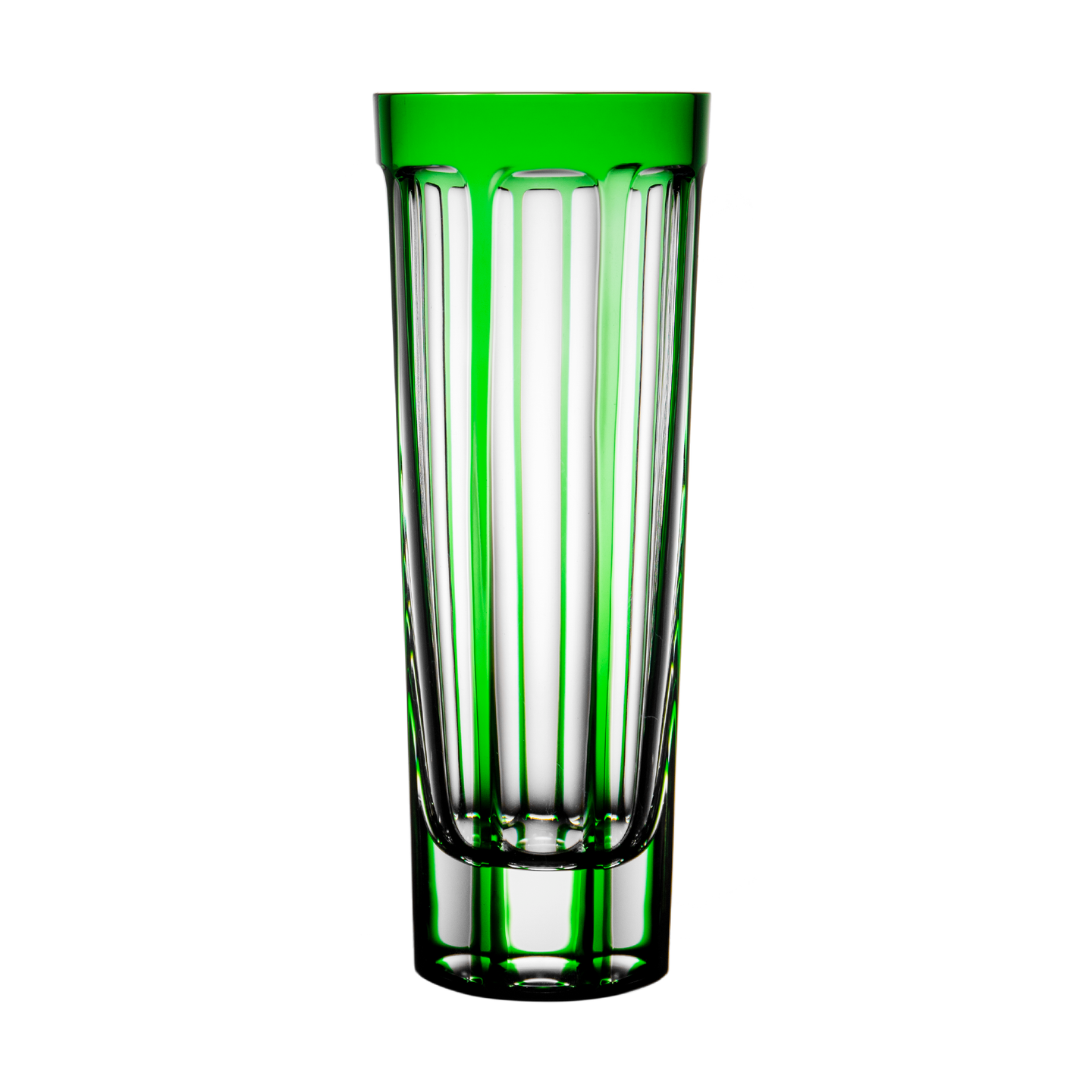 London Designer Emerald Green Vase 9.4 in
