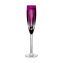 Load image into Gallery viewer, London Designer Amethyst Purple Champagne Flute

