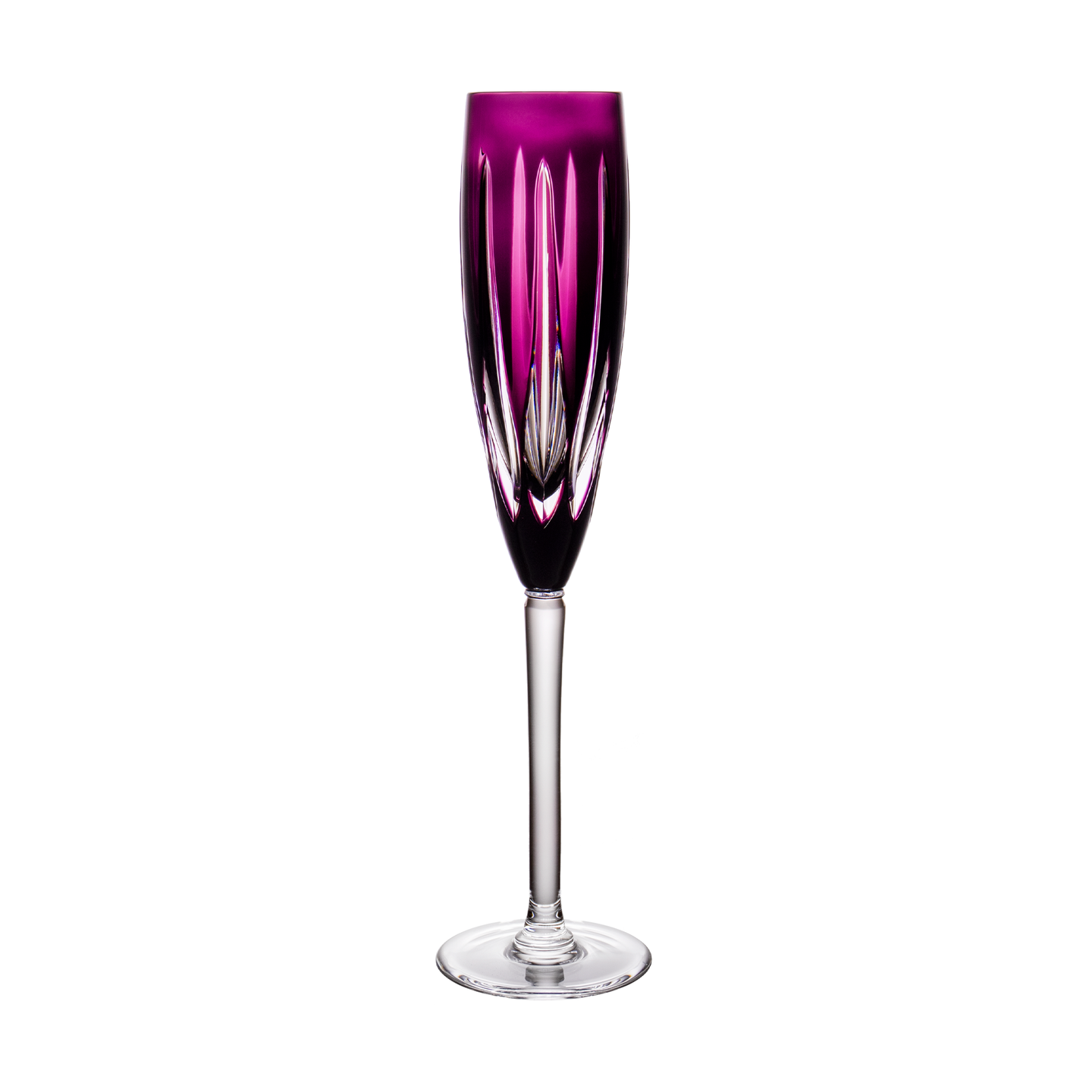 London Designer Amethyst Purple Champagne Flute