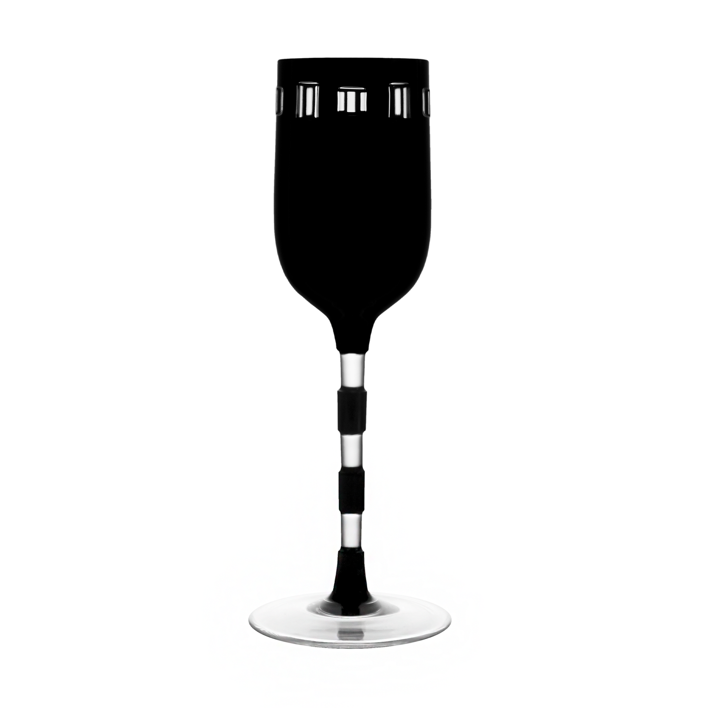 Ajka Crystal Reinheld Black Small Wine Glass 2nd Edition