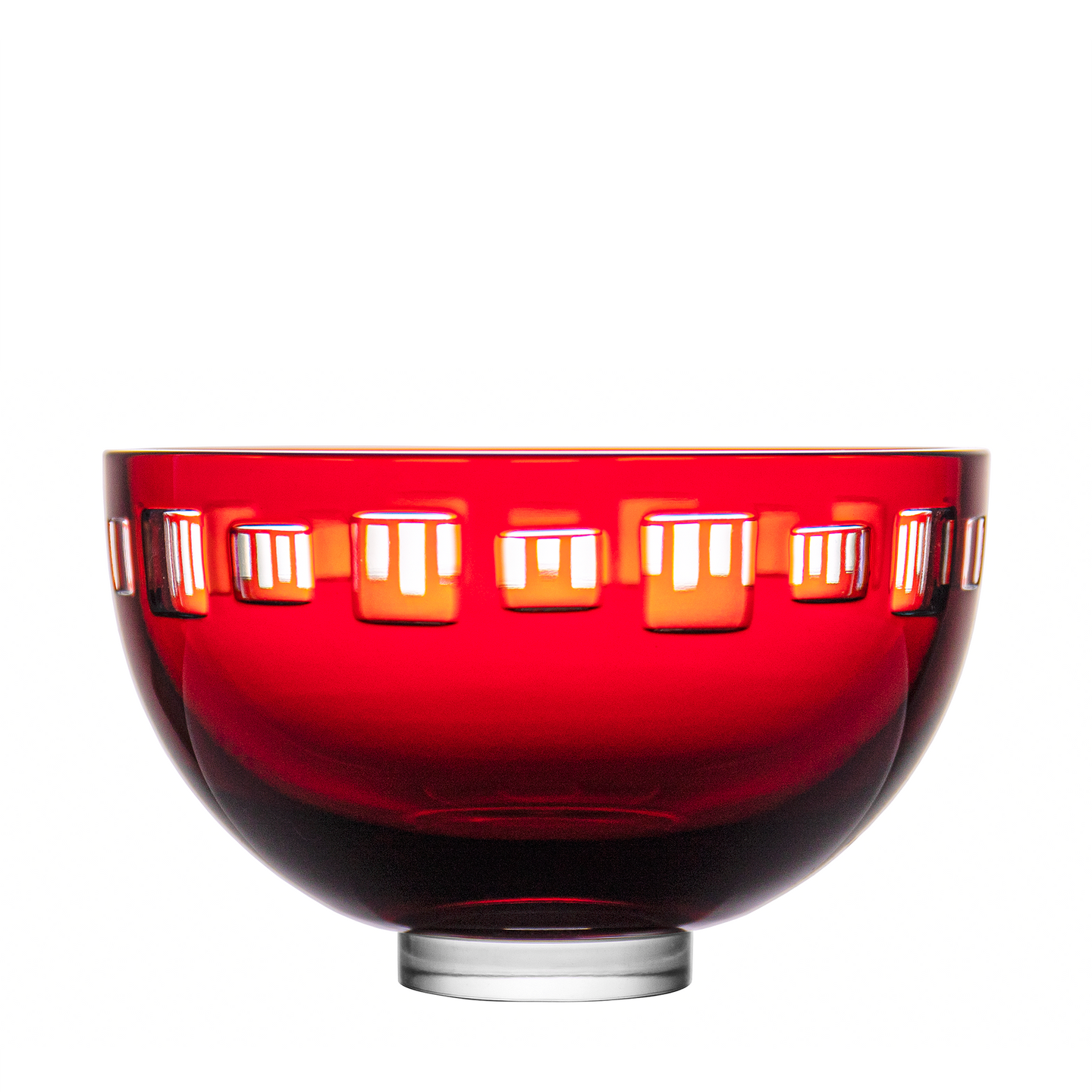 Ajka Crystal Reinheld Ruby Red Bowl 5.9 in 2nd Edition
