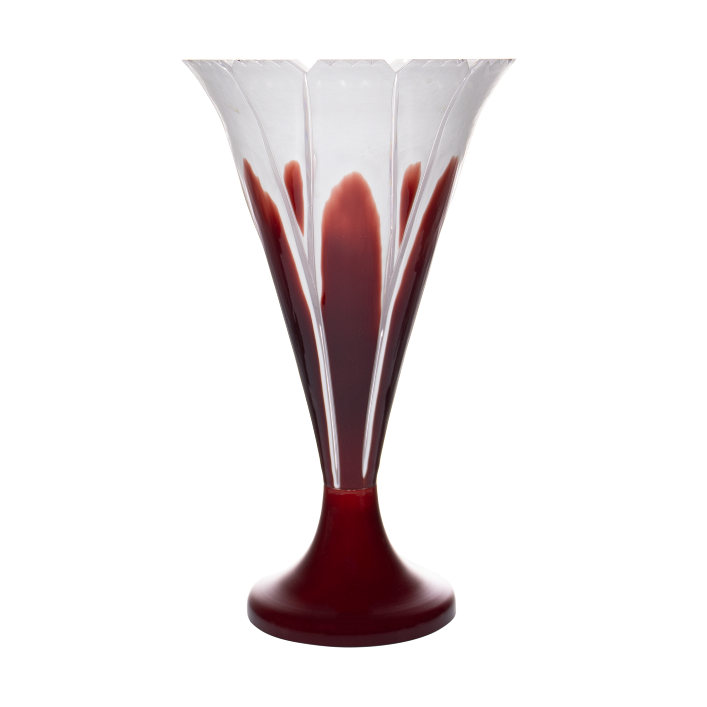 Chamas Ruby Red Vase 10.8 in