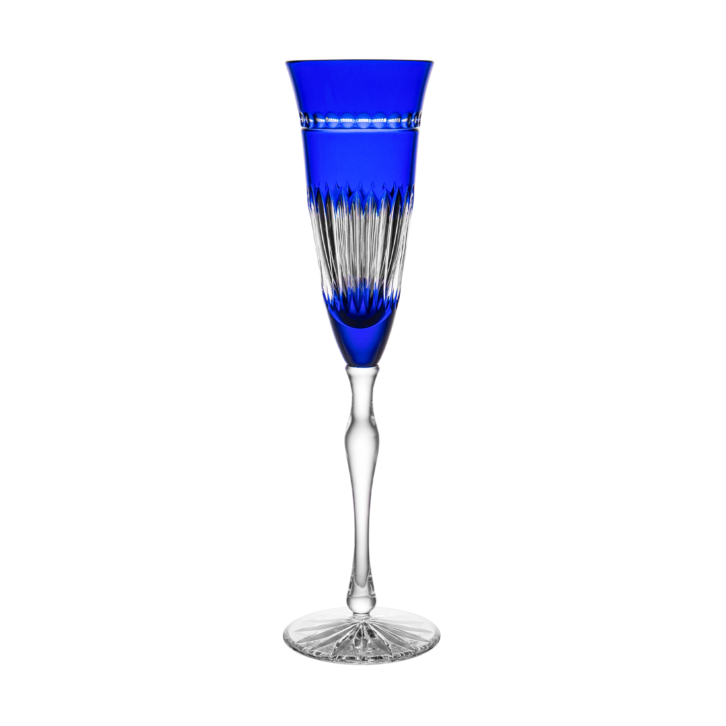 Turbie Blue Champagne Flute