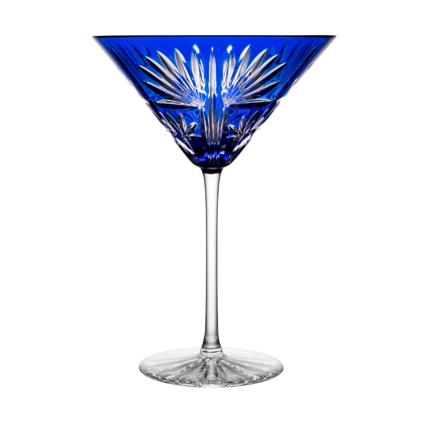 Roque Blue Martini Glass