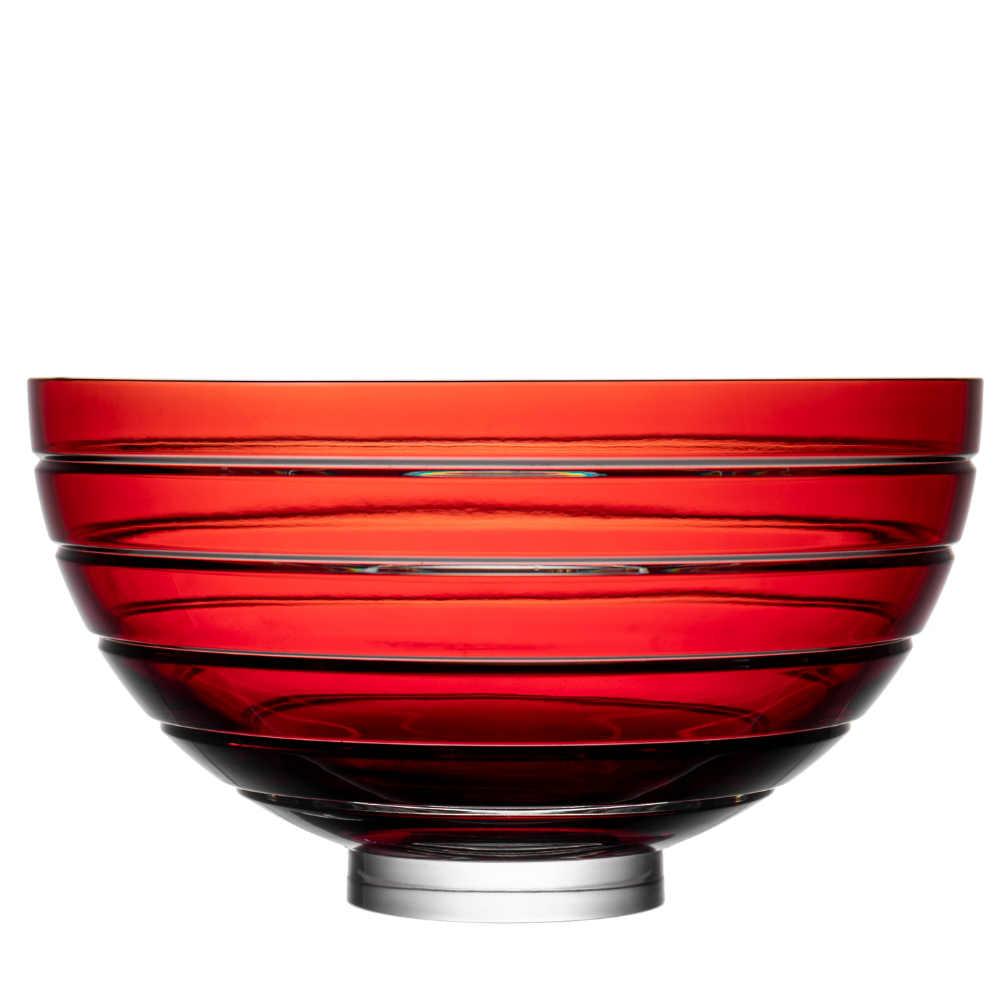 Ajka Crystal Renella Ruby Red Bowl 10 in