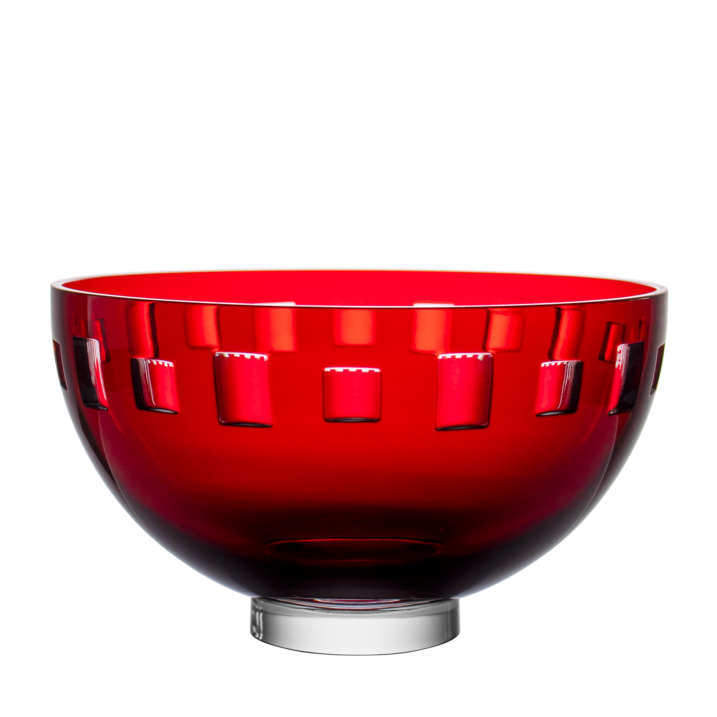 Ajka Crystal Reinheld Ruby Red Bowl 10 in 2nd Edition
