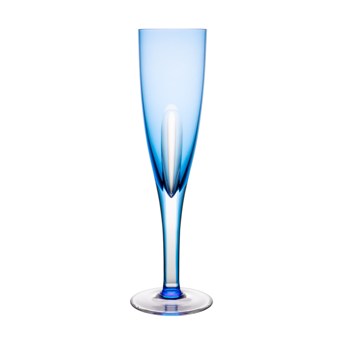 Eclipse Light Blue Champagne Flute