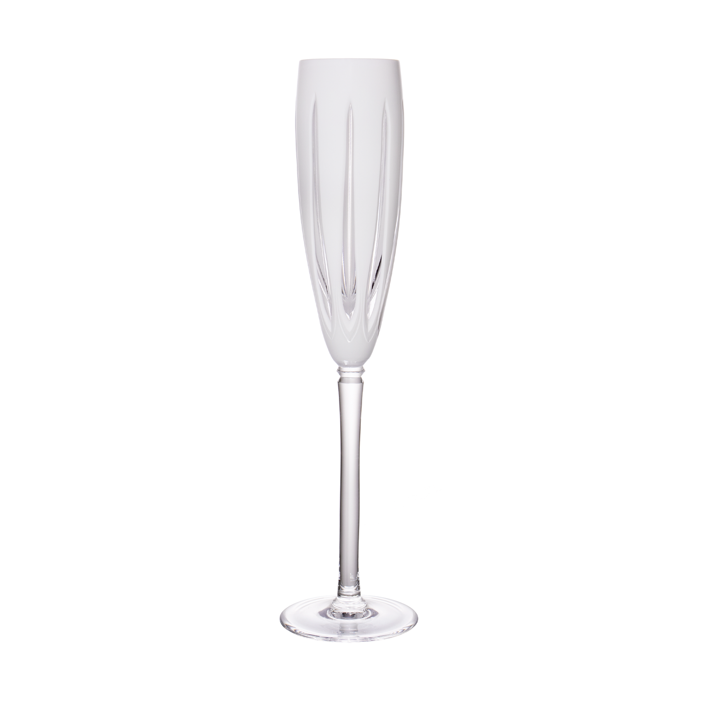London Designer Opal White Champagne Flute