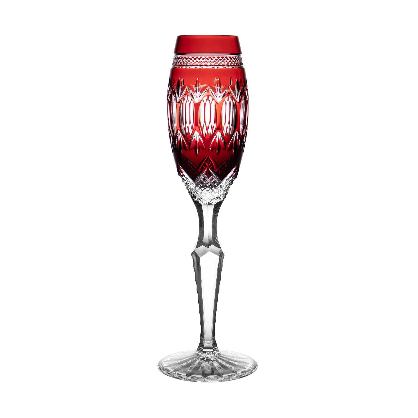 Gaulle Ruby Red Champagne Flute