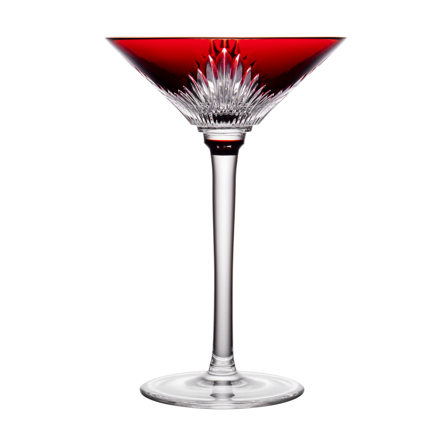 London Designer Ruby Red Martini Glass