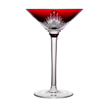 Load image into Gallery viewer, London Designer Ruby Red Martini Glass
