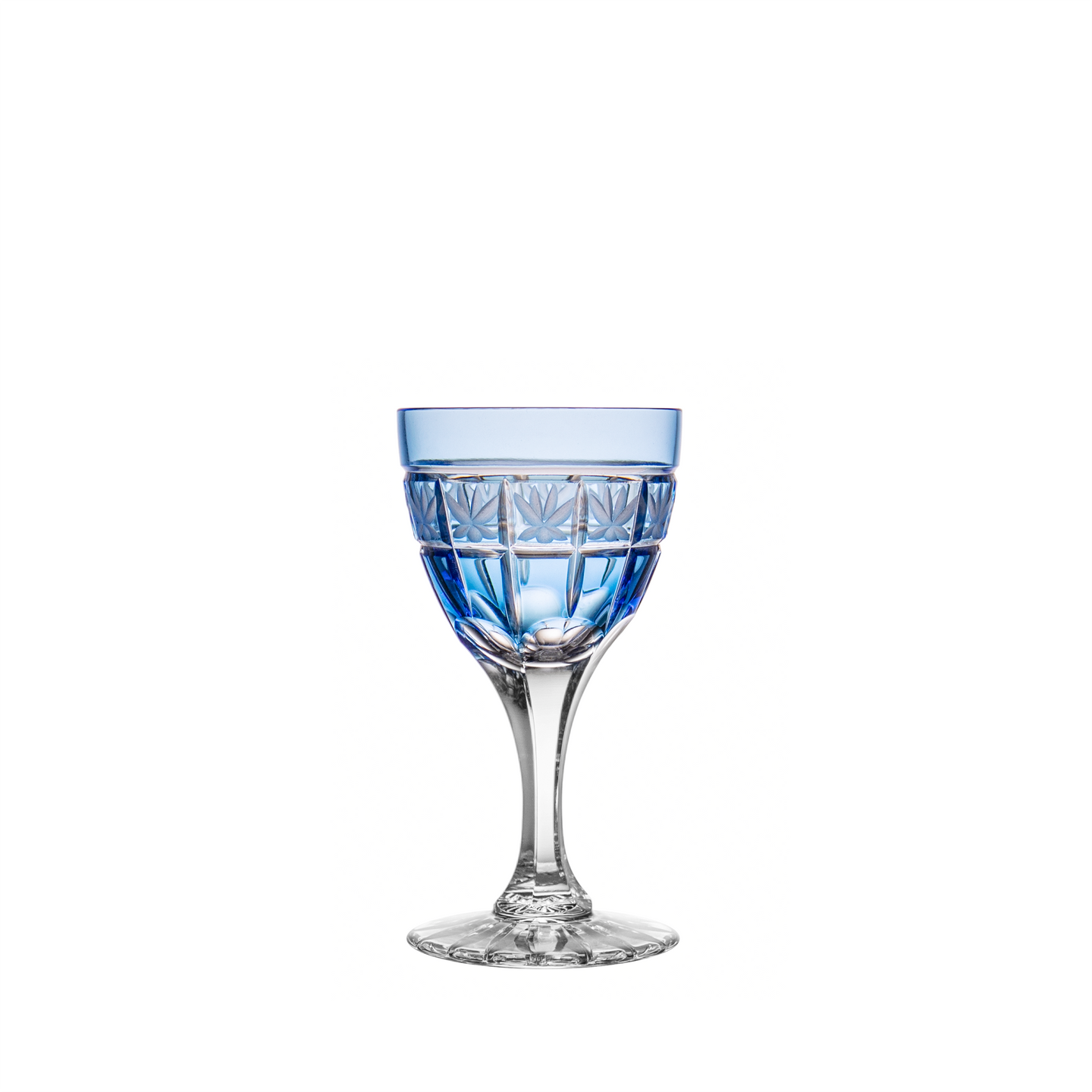 Ajka Crystal Radella Light Blue Small Wine Glass