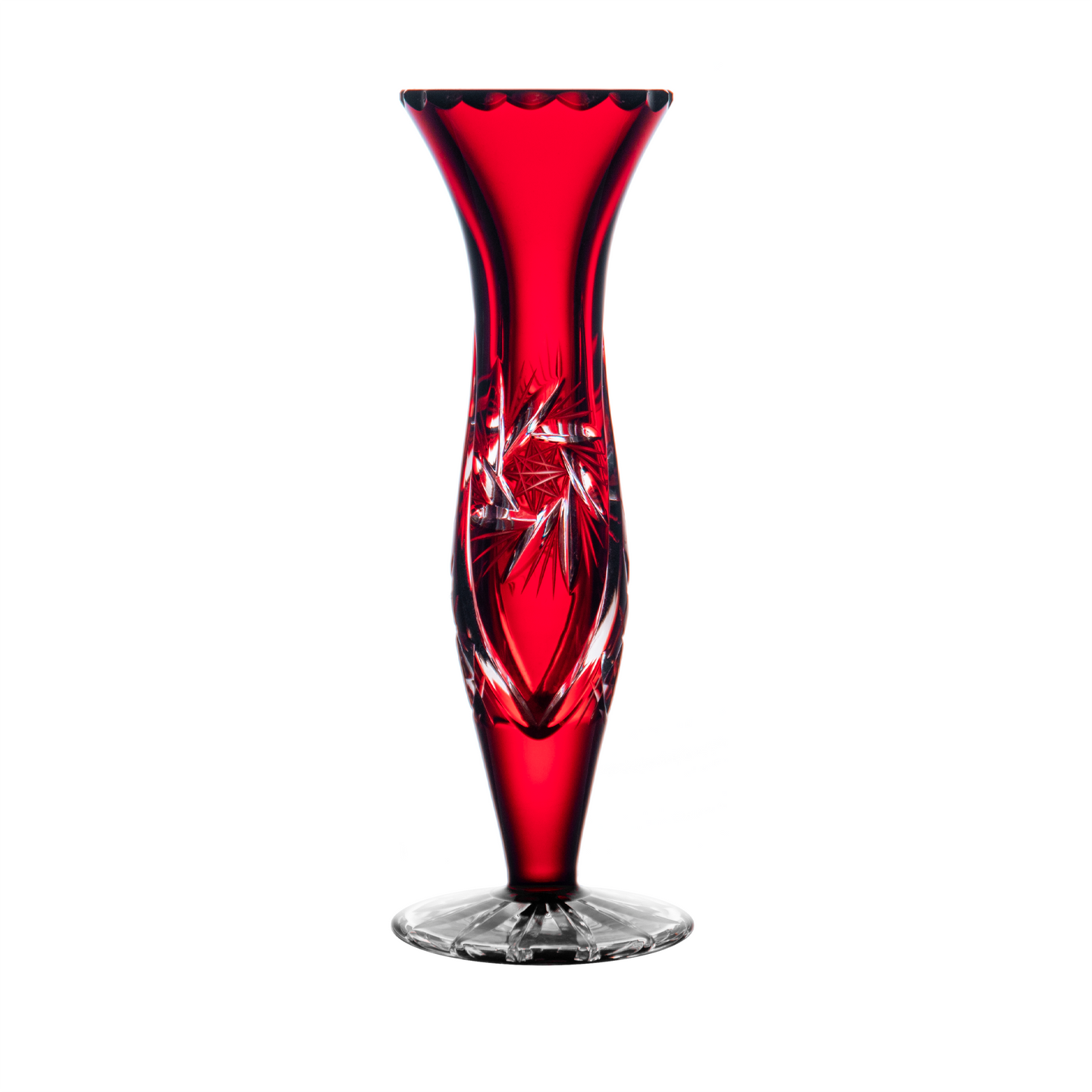 Avallon Ruby Red Vase 5.9 in