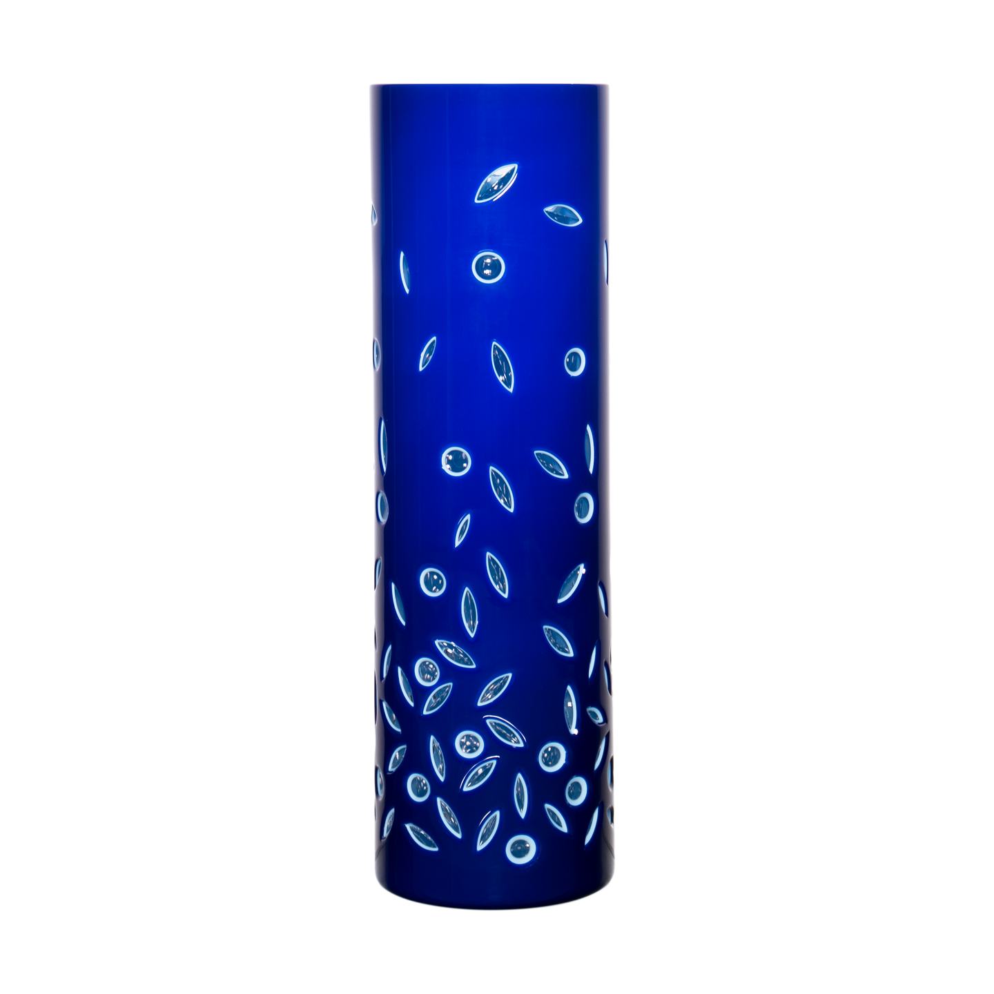 Wedgwood Mirage Blue White Vase 7.9 in