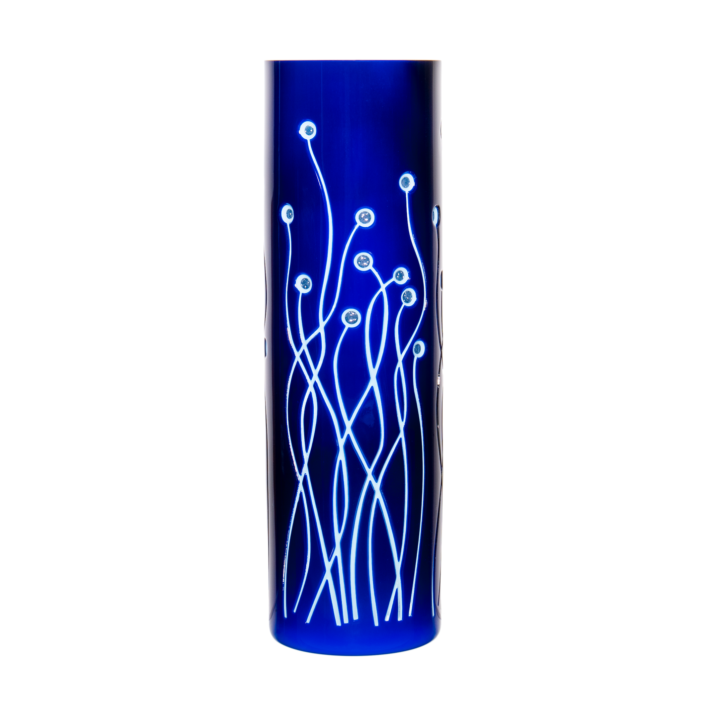 Wedgwood Neptune Blue White Vase 7.9 in