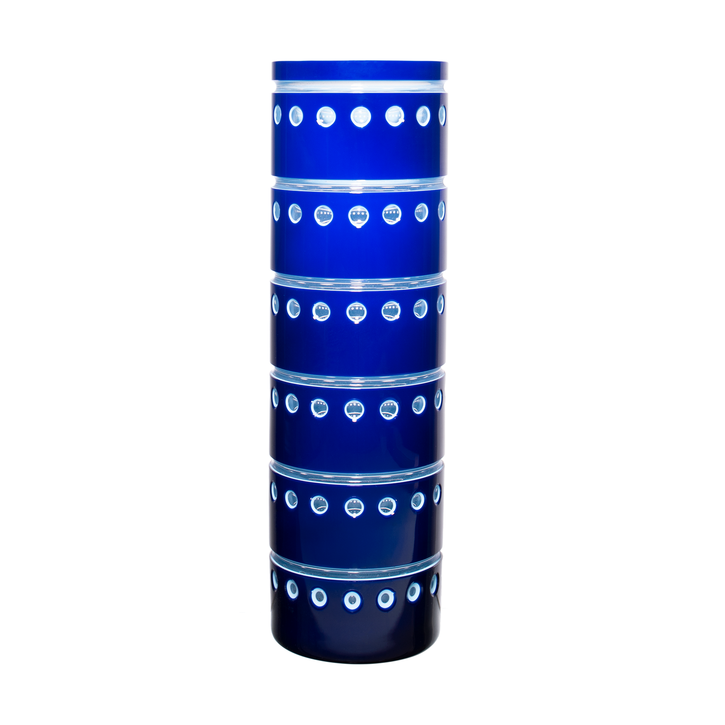 Wedgwood Titan Blue White Vase 11 in