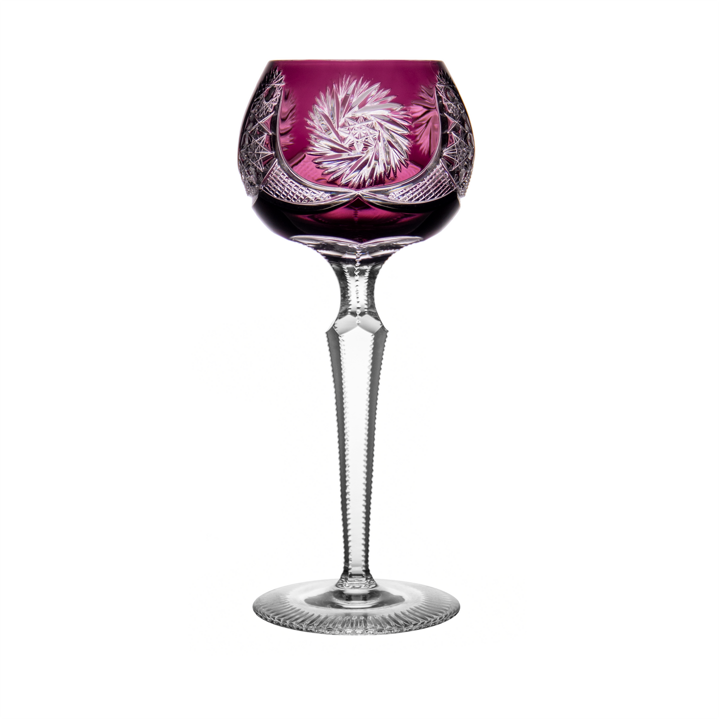 Ajka Crystal Albracca Purple Large Wine Glass