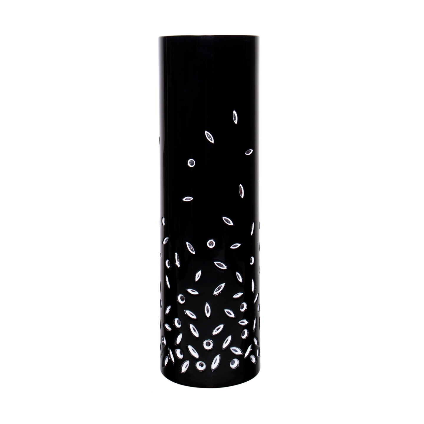 Wedgwood Mirage Black White Vase 11 in